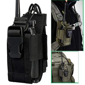 전술 Molle 라디오 파우치 워키토키 홀스터, 나일론 허리 팩 벨트 가방, 포켓 사냥 액세서리