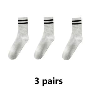 여성용 필라테스 실내 미끄럼 방지 실리콘 바닥 양말, 통기성 더블 바 중간 양말, 피트니스 댄스 운동 요가 양말, 3 쌍