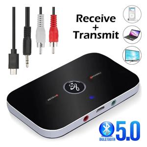 블루투스 5.0 오디오 송신기 수신기 스테레오 3.5mm AUX 잭 RCA USB 동글 음악 무선 어댑터 차량용 키트 PC TV 헤드폰