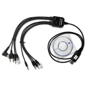 Baofeng Kenwood TYT QYT Motorola AXU4100 Yaesu icom 워키 토키 라디오 자동차 라디오 CD 소프트웨어 용 8 in 1 USB 프로그래밍 케이블