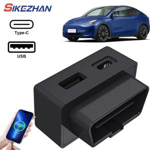 테슬라 모델 3 모델 Y X S obd 어댑터 용 YZ 테슬라 자동차 Model3 ModelY obd2 분배기 충전기 어댑터 액세서리