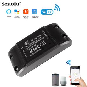 AXUS Tuya WiFi 스마트 스위치 APP 무선 컨트롤러 범용 차단기 타이머 스마트 라이프 라이트 스위치로 작동 Alexa 액세서리