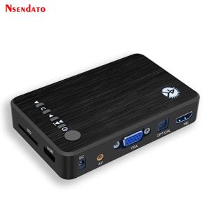 자동차 TV 용 4K 울트라 HD 미디어 플레이어 SD MMC RMVB MP3 USB 외부 HDD U 디스크 멀티미디어 미디어 플레이어 박스 VGA SD MKV H.265