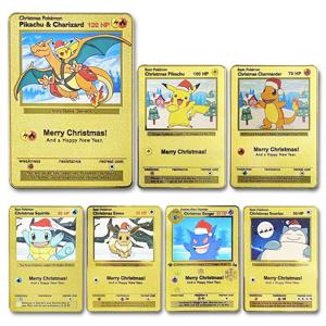 포켓몬 메탈 카드 영어 애니메이션 피카추 Charizard Arceus Mewtwo Blastoise Vmax GX V 편지 게임 컬렉션 카드 아이 장난감 선물