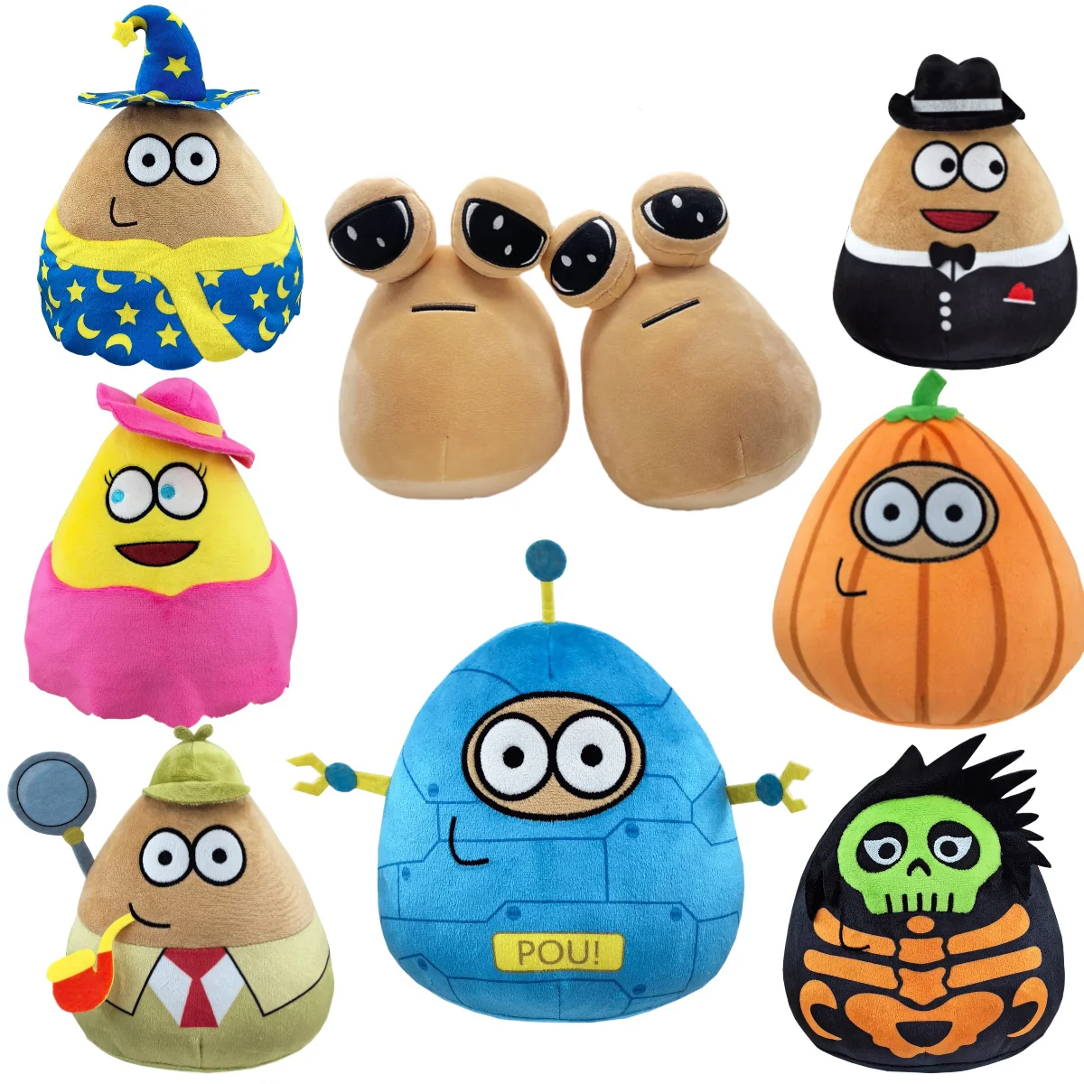22cm 뜨거운 게임 내 애완 동물 외계인 Pou 플러시 장난감 Furdiburb 감정 외계인 플러시 인형 동물 Pou 인형