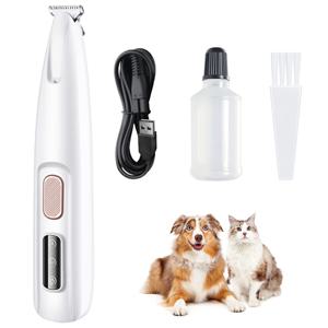 애완 동물 강아지 전기 Groomer 트리머 LED 빛 방수 애완 동물 발 머리 트리머 저소음 고양이 개 얼굴 발 귀 엉덩이 발 면도기