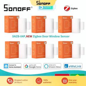 1-10 Sonoff Zigbee 도어 윈도우 센서 SNZB-04P 5년 배터리 수명 지원 Alexa Google 홈 어시스턴트 Smartthings Alice Hub