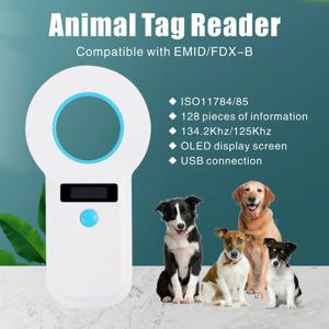 Usb2.0 134.2khz Rfid 동물 리더 15 자리 애완 동물 ID 스캐너 Emid Fdx-b Iso 11784/85 암소 물고기 개를위한 마이크로 칩 태그 등록