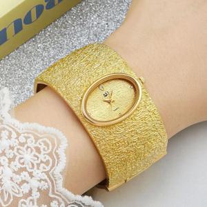 ASJ 여성용 팔찌 시계 reloj mujer 골드 럭셔리 나무 껍질 패턴 여성용 간단한 시계 relojes para damas