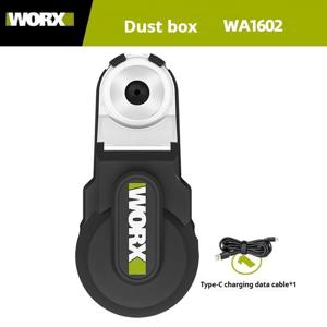 WORX 강력한 진공 청소기 WA1602 시각적 먼지 상자 USB C 형 범용 전기 해머 드릴 천공 먼지 커버