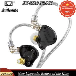 KZ ZS10 프로 X 하이파이 베이스 메탈 하이브리드 인이어 이어폰, 스포츠 노이즈 캔슬링 헤드셋 이어버드
