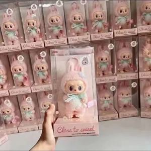 복사 고품질 버전 신제품 Labubu Sweetheart Doll Mokoko 1 세대 플러시 펜던트 비닐 당기는 천 교수형 D