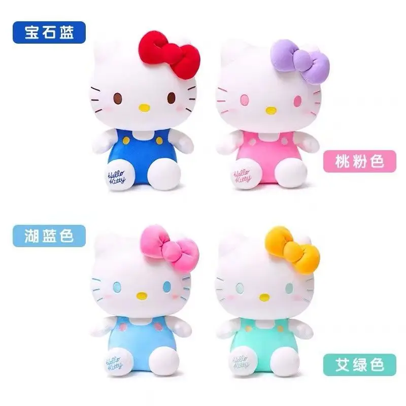 22CM 헬로 키티 플러시 장난감 어린이를위한 귀여운 Kt 고양이 인형 소프트 Sanrio 인형 장난감 Kawaii 크리스마스 선물 소녀 장난감
