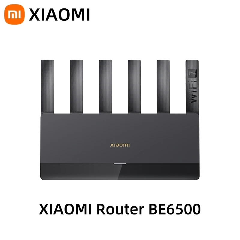 샤오미 라우터 BE6500 쿼드 Nucleus Wifi7 이더넷 포트, 듀얼 주파수, 2.4 GHz, 5GHz, 6 개의 독립 신호 증폭기 메쉬, 6500Mbps, 2.5G