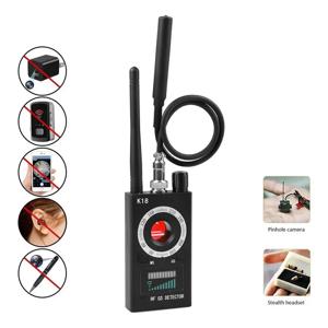무선 탐지기 1MHz 6.5GHz 다기능 방해기 신호 차단기 안티 스파이 카메라 GSM 오디오 GPS 신호 렌즈 RF 추적기 감지