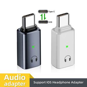 유형 C-IOS 헤드폰 오디오 어댑터 USB C 남성-IOS 여성 커넥터 iPhone 16 iPad Samsung Macbook 이어폰 변환기