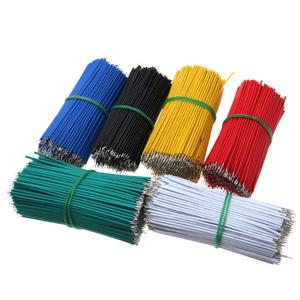 120 개/대 24AWG 주석 도금 브레드 보드 PCB 솔더 케이블 24AWG 8cm 플라이 점퍼 와이어 주석 도체 와이어 1007-24AWG 커넥터 와이어