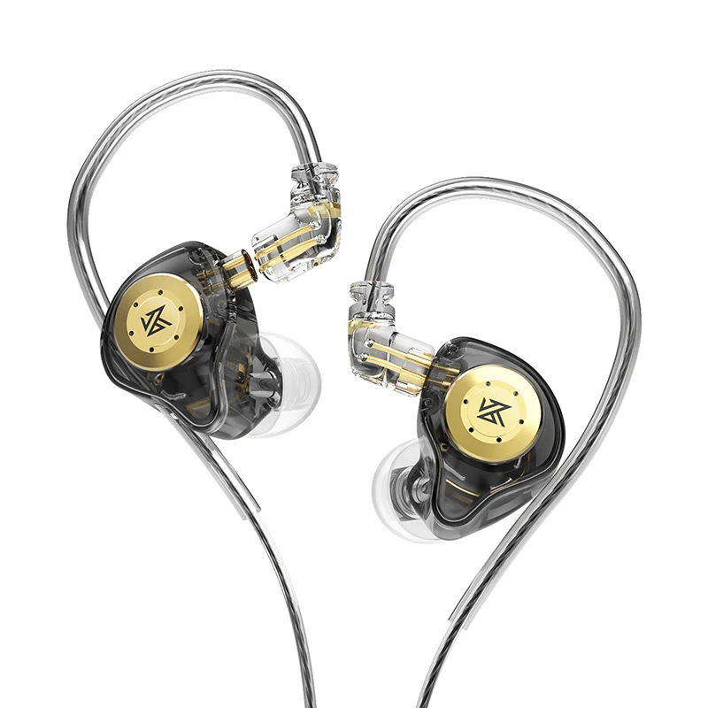 KZ EDX PRO IEM 이어폰 베이스 사운드 이어버드 다이나믹 드라이브 HiFi 헤드폰 분리형 케이블이 포함된 스포츠 소음 차단 헤드셋