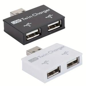 허브 USB 어댑터 익스텐더 미니 분배기 상자 1 ~ 2 포트 고속 여성 USB2.0 PC 노트북 U 디스크 카드 리더 마우스 키보드