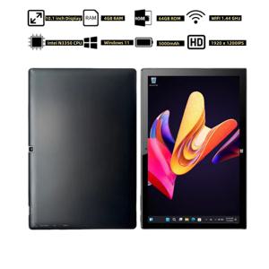 HD IPS 태블릿 PC HDMI C타입 듀얼 카메라, AR20 10.1 인치, 윈도우 11, 인텔 아톰 N3350 쿼드 코어, 1920x1200, 4GB DDR RAM, 64GB