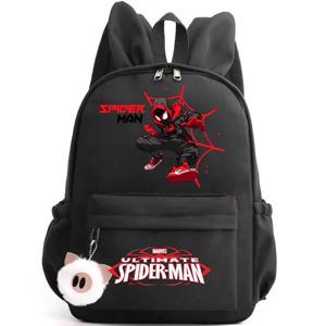 스파이더 맨 배낭 소녀 소년 십대 어린이 배낭 캐주얼 학교 가방 여행 토끼 귀 배낭 Mochila 여행 가방