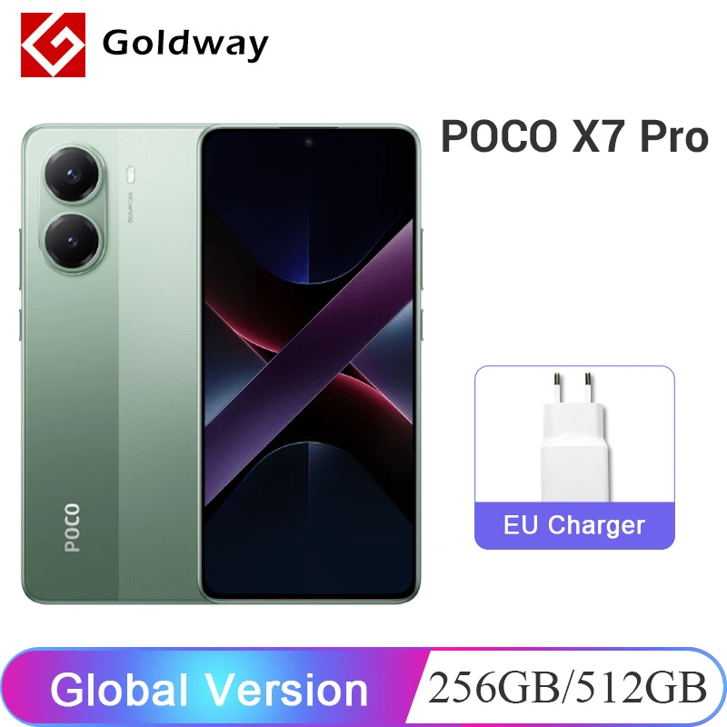 POCO X7 Pro 프로 글로벌 버전 스마트폰, Dimensity 8400-Ultra 6000mAh 90W 충전, 50MP 카메라, OIS 120Hz NFC 5G 포함, 월드 프리미어