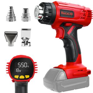 HILDA 히트 건 무선 핫 에어 건 휴대용 전기 DIY 히트 건 온도 Makita 18V 배터리 용 조절 가능 (배터리 없음)