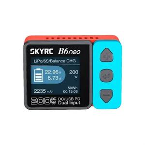 SkyRC B6neo 스마트 충전기 DC 200W PD 80W 배터리 밸런스 충전기 SK- 100198   RC 모델 자동차 선박 보트 비행기