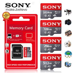 소니 마이크로 TF SD 카드 SD 메모리 카드 익스트림 1 테라바이트 512GB 128GB 256GB U3 V30 4K 전화 컴퓨터 카메라 용 전체 메모리 플래시 카드