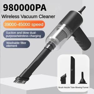98000PA 3in1 무선 미니 진공 청소기 휴대용 대형 흡입 가정용 자동차 진공 청소기 용 고강력 이중 용도