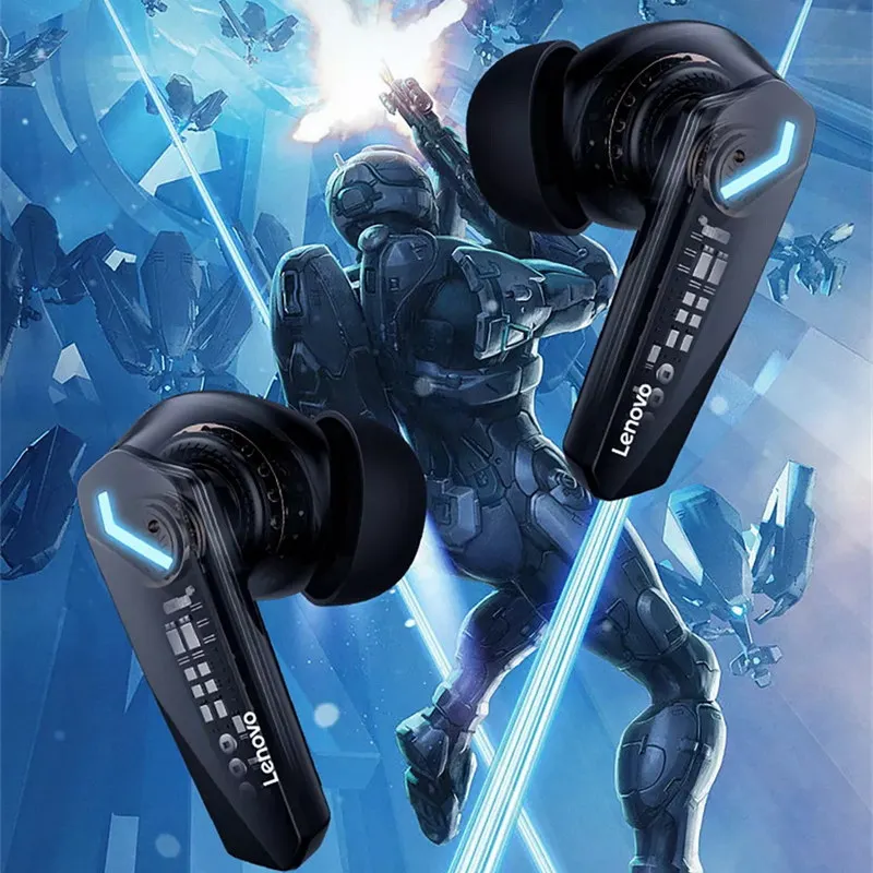 Lenovo GM2 Pro Bluetooth 5.3 이어폰 스포츠 헤드셋 무선 이어폰 게임용 낮은 대기 시간 듀얼 모드 음악 헤드폰 New