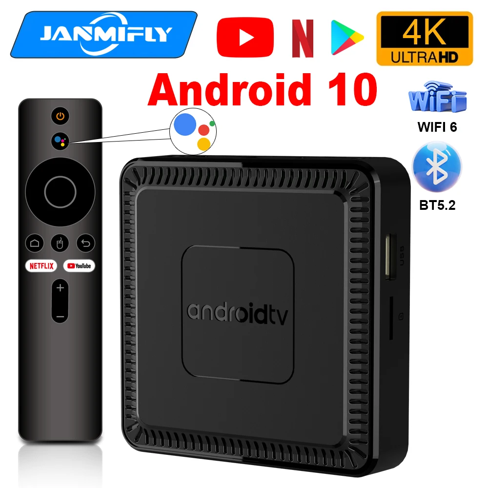 Q7 안드로이드 TV 박스 WIFI 6 BT 5.2 음성 제어 듀얼 밴드 4K 홈 스마트 전자 제품 전체 Netcom 셋톱 박스 지원 Google Netflix