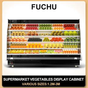 직립형 냉장고 오픈 디스플레이 매우 깊은 냉식품 및 음료 Grab & Go Merchandiser 냉장고 냉동고 야채 쇼케이스