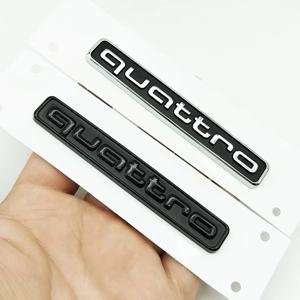 95mm 3D ABS 자동차 뒷 트렁크 배지 사이드 엠블럼 스티커 아우디 A3 A4 A5 A6 A7 A1 A2 Q3 Q5 Q7 S3 S4 S5 S6 TT 콰트로 액세서리
