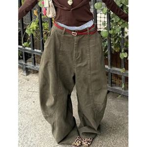 Y2K 여성 streetwear 빈티지 카고 하라주쿠 낙하산 청바지 넓은 다리 갸루 아메리칸 레트로 데님 바지 2000 년대 바지 의류