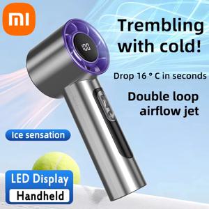 Xiaomi 휴대용 휴대용 팬 100 풍속 조절 가능한 Usb 충전 미니 야외 휴대용 터보 오래 지속되는 고속 팬