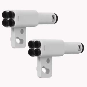 3D 프린터 부품 4-in-1 PTFE 어댑터 재료 파이프 확장 포트 AMS Bambulab X1/P1 X1C P1S P1P 용 4 공급 모듈 연결