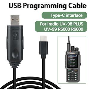 Iradio UV-98 PLUS UV-99 R5000 R6000 Radtel RT-880 Ham Radio 워키 토키 용 기존 USB 프로그래밍 케이블 Type-C 인터페이스