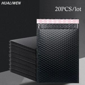 20 개/몫 블랙 폼 봉투 가방 셀프 인감 메일러 버블 메일 링 가방 배송 패키지 가방과 패딩 배송 봉투
