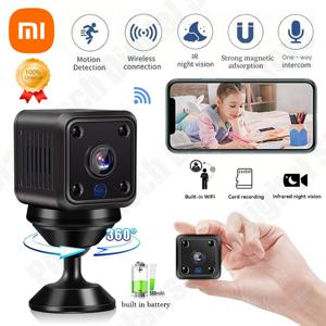 Xiaomi X6 미니 카메라 1080P HD WiFi 원격 모니터 아기 애완 동물 카메라 내장 배터리 야간 투시경 스마트 홈 보안 보호