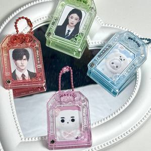 카드 슬리브 아크릴 펜던트, 인증서 사진 펜던트, 1 인치