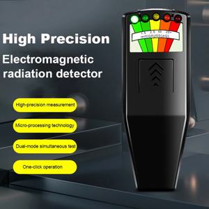 K2 전문 디지털 전자기장 방사선 테스터 유령 사냥 개인 안전을위한 휴대용 5 LED 가우스 EMF 미터