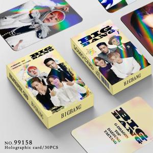 30 개/대 BIGBANG 아이돌 새 시리즈 HD Printd Photocards G-DRAGON TAEYANG DAESUNG 탑 레이저 Lomo 카드 VIP 팬 컬렉션 선물