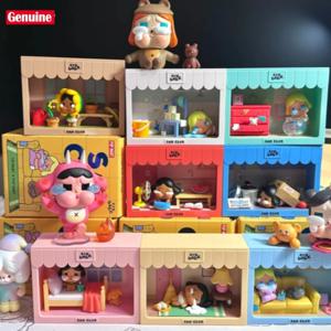 정통 Popmart Crybaby 슬픈 클럽 시리즈 장면 세트 블라인드 박스 애니메이션 그림 귀여운 입상 Cry Baby 만화 장난감 깜짝 선물