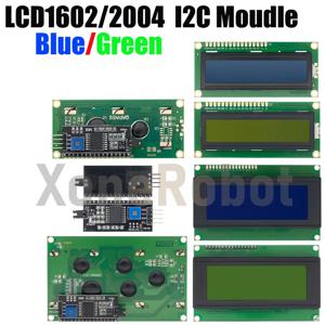 LCD 1602 2004 모듈 Arduino LCD 용 파란색 녹색 화면 16x2 20X4 문자 UNO R3 Mega2560 디스플레이 PCF8574T IIC I2C 인터페이스