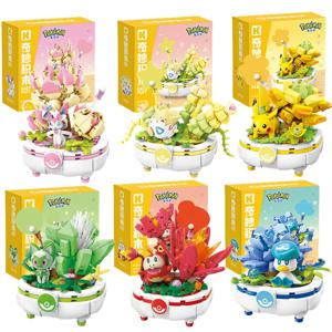 Keeppley 빌딩 블록 포켓몬 장난감 피카추 Sylveon Togepi Sprigatito Fuecoco 빌딩 블록 어린이 생일 선물 ﻿