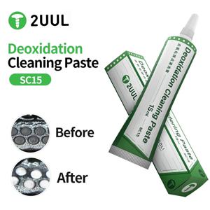 2UUL SC15 탈산 청소 페이스트 휴대 전화 수리를위한 청소가 쉬운 도구 PCB 솔더 조인트 탈산 솔더 페이스트 도구