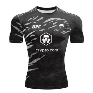 2025 여름 캐주얼 통기성 대형 빠른 건조 탑 남성과 여성을위한 새로운 뜨거운 판매 UFC 권투 경기 추구자 티셔츠