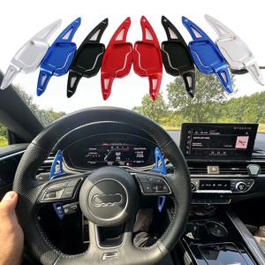 아우디 A3 A6 S6 C8 A7 S7 4K A8 Q8 E-tron Sportback 19-24 자동차 스티어링 휠 패들 시프터 DSG 익스텐션 기어