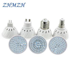220V 110V LED 식물 성장 조명 E27 E14 MR16 GU10 성장 램프 전구 60LED 80LED 성장 램프 실내 정원용 전체 스펙트럼